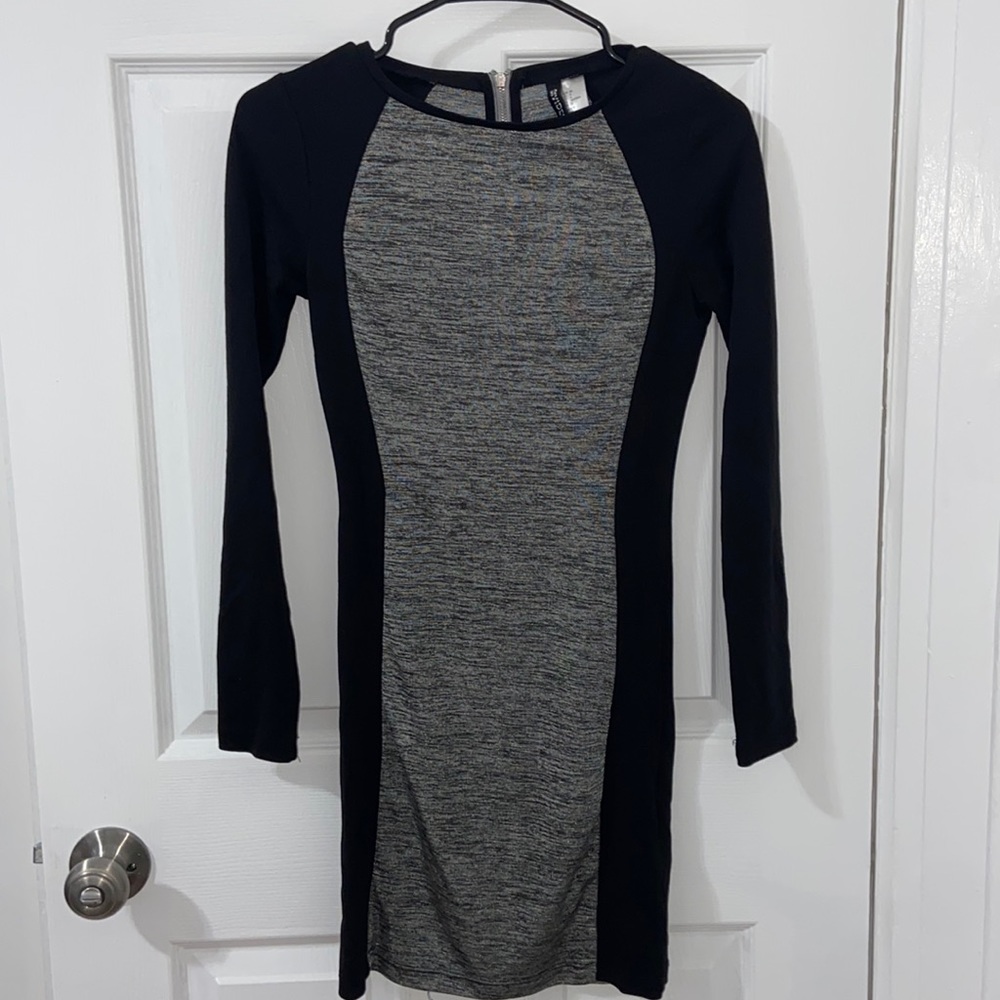 Black with gray Dress